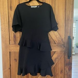 Ellison‎ Black Ruffle Dress Size S